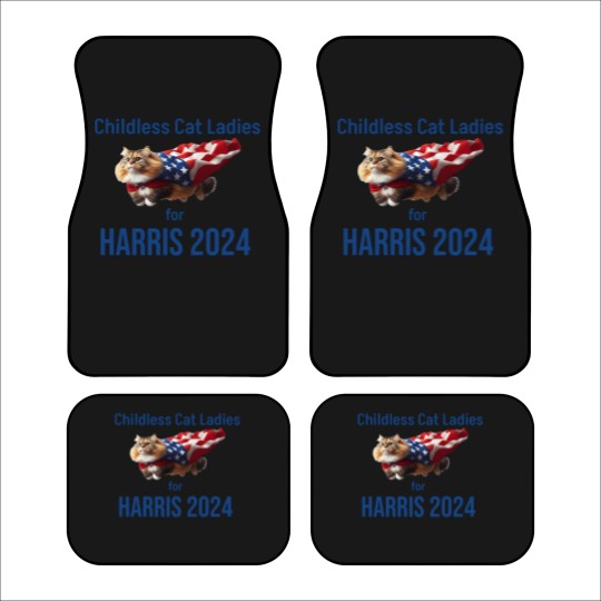 Discover Childless Cat Ladies for Harris 2024 Car Mats