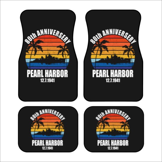 Discover Pearl Harbor Anniversary Sunset Car Mats