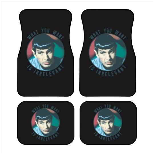 Discover The Original Series Spock What You Want Is Irrelevant Car Mats