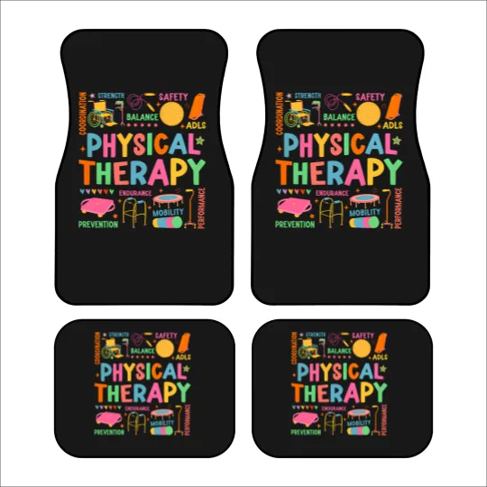 Discover Physical Therapy Car Mats, Physical Therapist Car Mats, Doctor Physical Therapist Car Mats