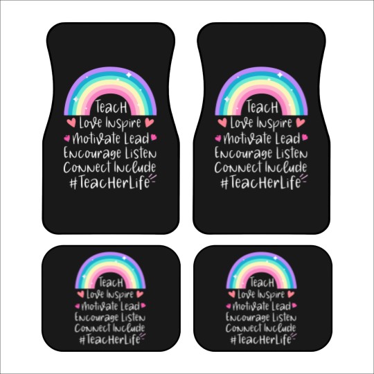 Discover Teacher Life Car Mats, Teacher Gift, Teacher Car Mats, Elementary School Teacher Car Mats, Preschool Teacher, Gift for Teacher - Teacher Life - Car Mats
