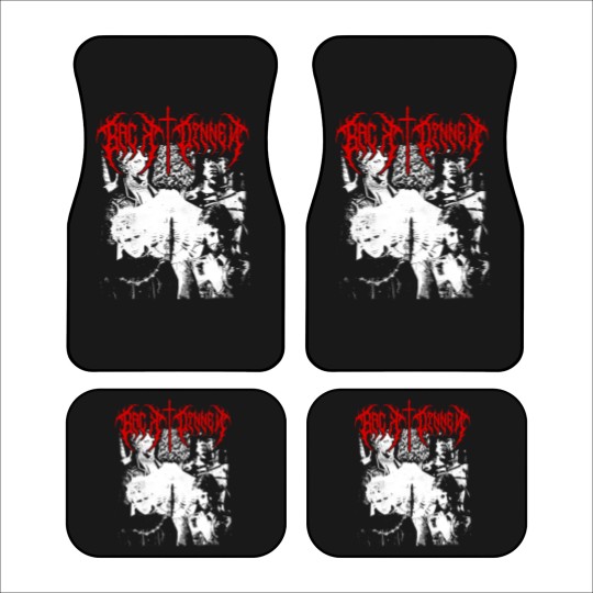 Discover Girl Dinner Black Metal Vintage Car Mats