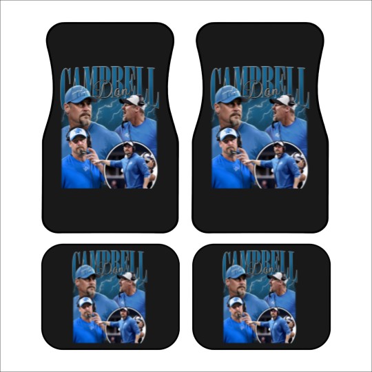 Discover Vintage Dan Campbell Car Mats, Car Mats, Car Mats, Football Car Mats