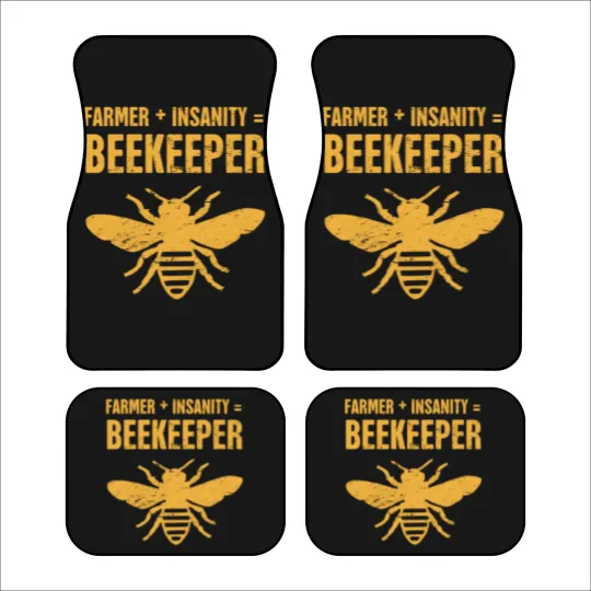 Discover Funny Bee Keeper Design Car Mats
