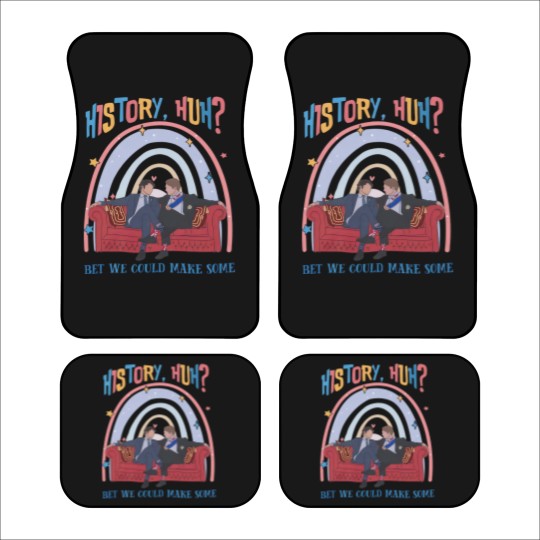 Discover History, Huh? Car Mats, Red White and Royal Blue