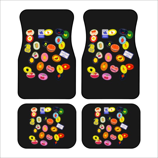 Discover Comfort Colors Fruit Sticker Car Mats, Summer Graphic Car Mats