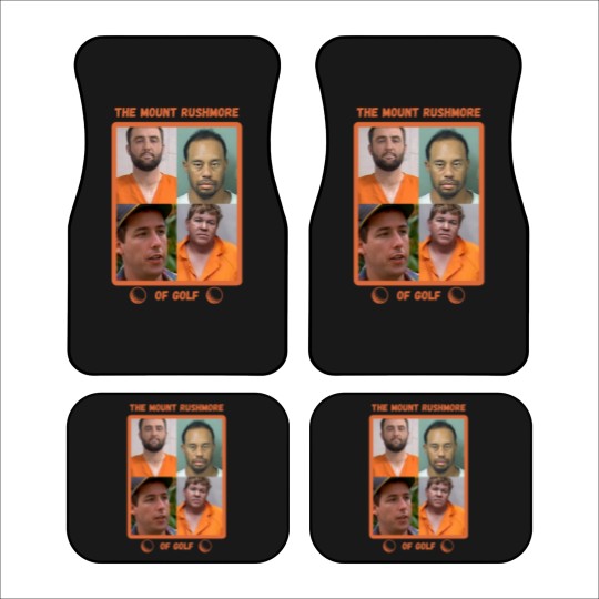 Discover Mount Rushmore of Golf Car Mats, Funny Golf Car Mats, Tiger Car Mats, Free Scottie