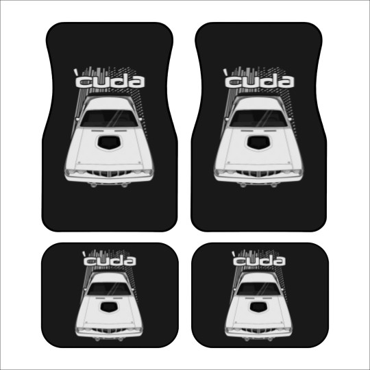 Discover Plymouth Barracuda 1971 - White Car Mats
