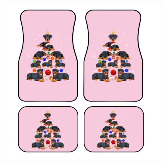 Discover Funny Christmas Rottweiler Dog Car Mats , Rottweiler Dog
