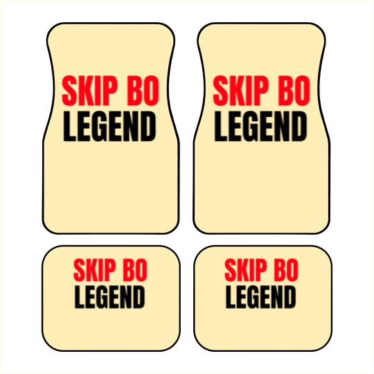 Discover Skip Bo Player Legend   Funny Skip Bo Car Mats for Men Car Mats