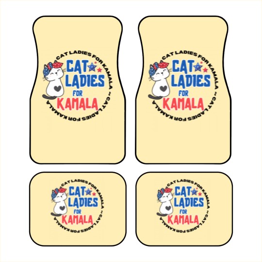 Discover Cat Lady For Kamala Car Mats, Childless Cat Ladies, Kamala Harris 2024 Car Mats