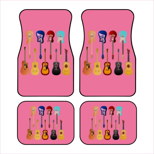 Discover Guitar T- Car Mats Many guitars T- Car Mats Car Mats