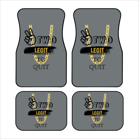 Discover TWO LEGIT TO QUIT 2nd Birthday MOM Car Mats
