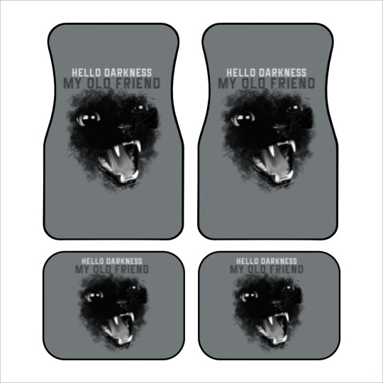 Discover Hello Darkness my old friend Car Mats