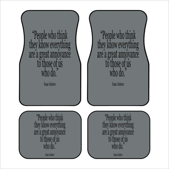 Discover isaac asimov Car Mats