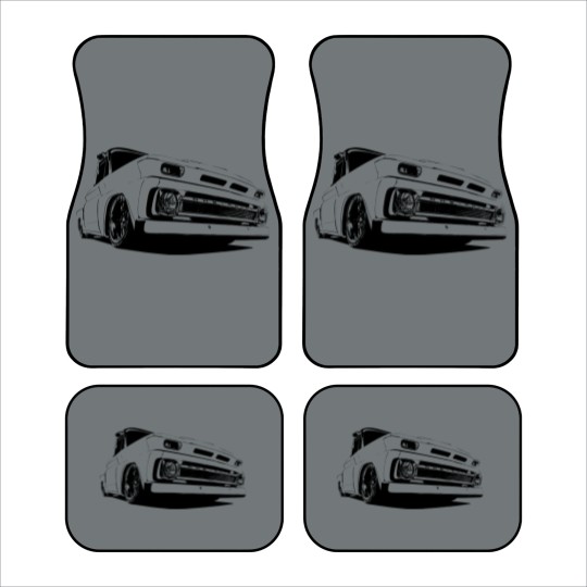 Discover 1965 Chevy C-10 Pickup - stylized monochrome - C 10 - Car Mats
