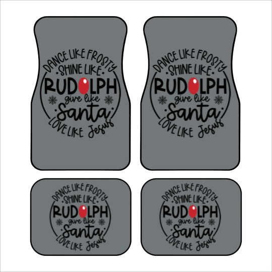Discover Santa Car Mats, Love like Jesus, Dance like Frosty, Christmas Car Mats