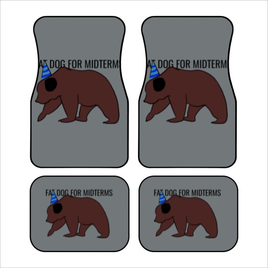 Discover Fat dog for midterms Car Mats