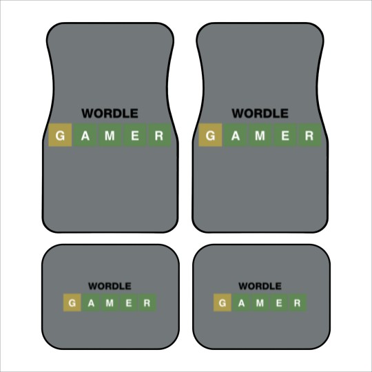 Discover Funny Wordle Style Joke. Wordle Gamer Car Mats