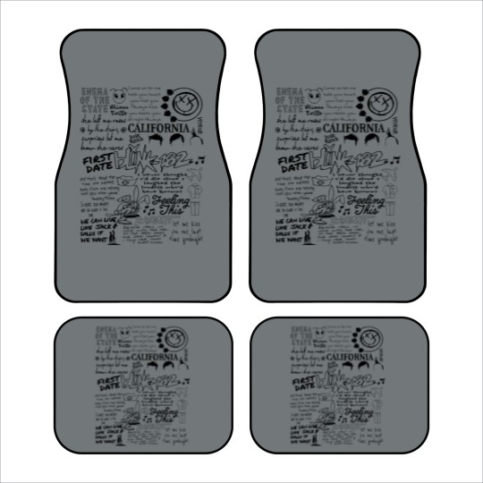 Discover B182 Car Mats, Blink -182 World Tour 2023, Pop-Punk Band Car Mats