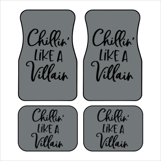 Discover Chillin Like A Villian Car Mats