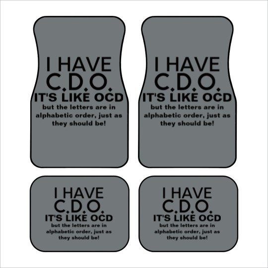 Discover I Have CDO OCD Humor Car Mats