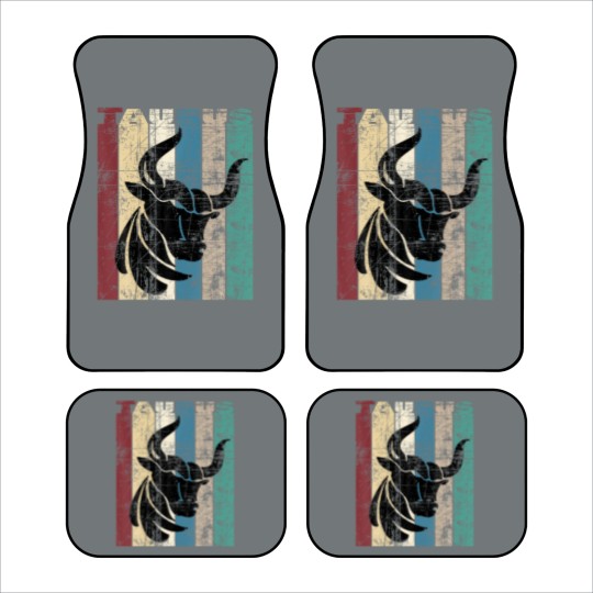 Discover Taurus Vintage Taurus Gift Idea Retro Distressed Car Mats
