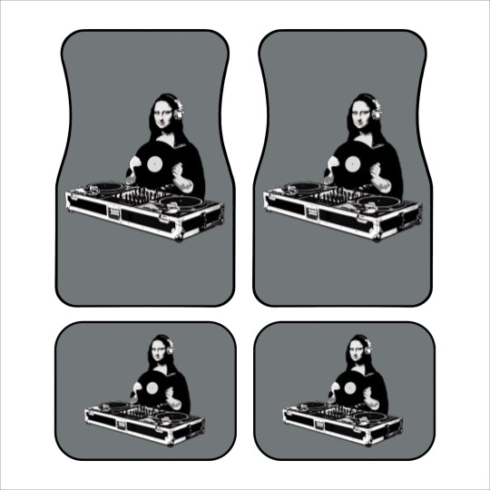 Discover Funny DJ Monalisa Car Mats