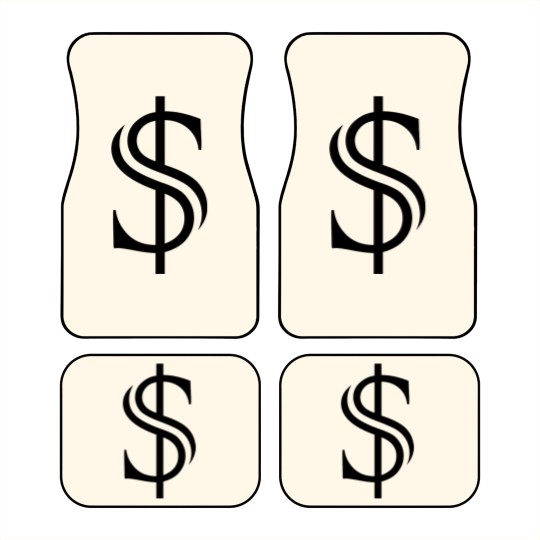 Discover Dollar Sign Money Cash Car Mats