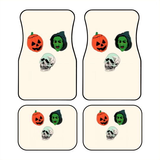 Discover Silver Shamrock Mask Set Car Mats