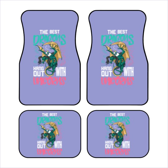 Discover The Best Dragons Hang Out With Unicorns Gift For A Car Mats