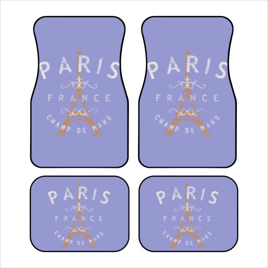 Discover Paris France Vintage Car Mats