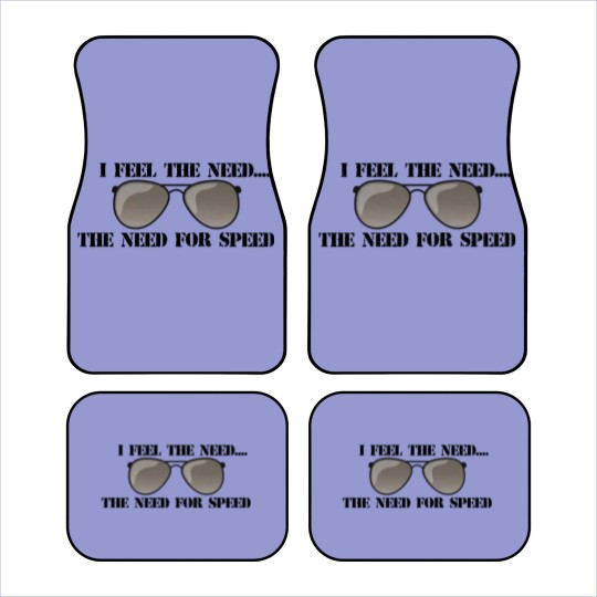 Discover Feel the Need for Speed, Top Gun Car Mats