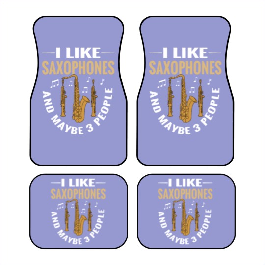 Discover Jazz Music Instrument Saxophone Boys Saxophonist Car Mats