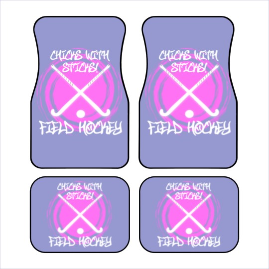 Discover Chicks with Sticks Field Hockey Car Mats
