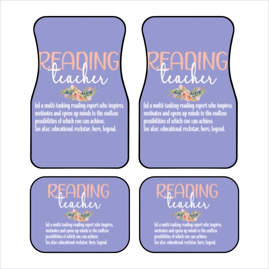 Discover Reading Teacher Definition Book Reading Specialist Car Mats