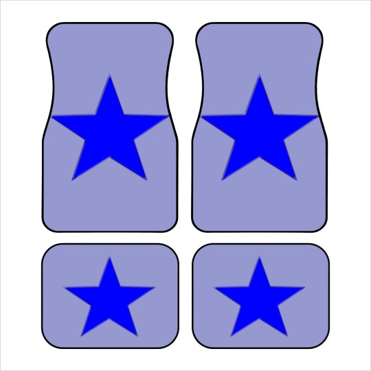 Discover Blue Star Car Mats