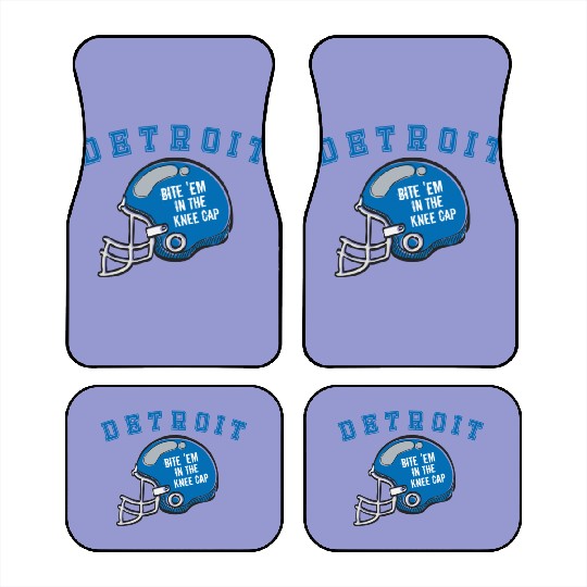 Discover Detroit Michigan Michigander Sunday Lion Kneecap Bite Fans Car Mats
