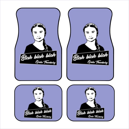 Discover Blah, blah, blah Greta Thunberg Car Mats