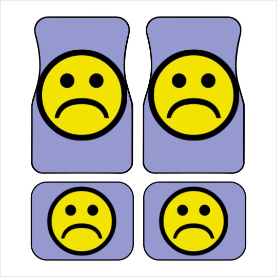 Discover Sad Face Car Mats