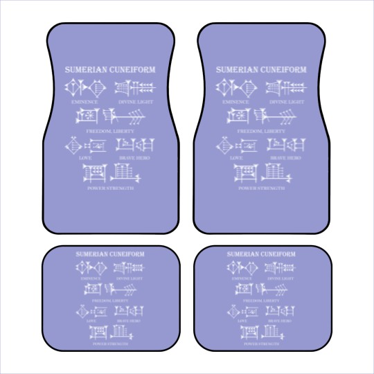 Discover Sumerian Cuneiform Car Mats
