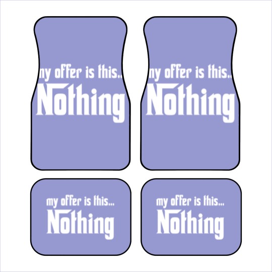 Discover My offer is this... Nothing Car Mats