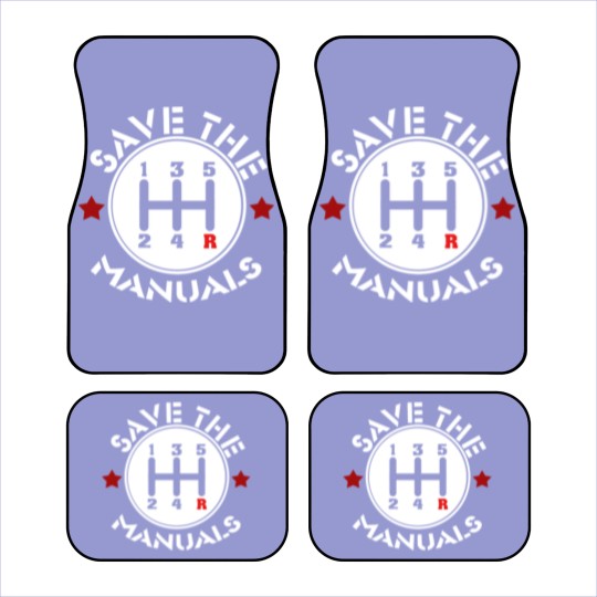 Discover Save The Manuals Car Mats
