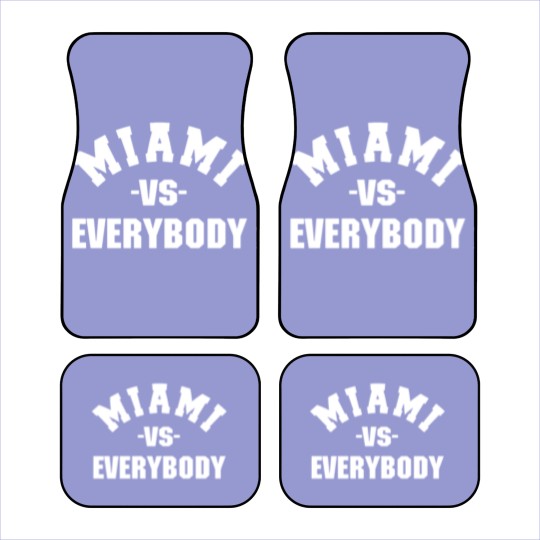 Discover Miami Vs Everybody Car Mats