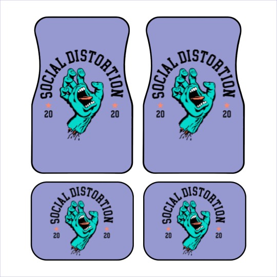 Discover social society distortion Car Mats