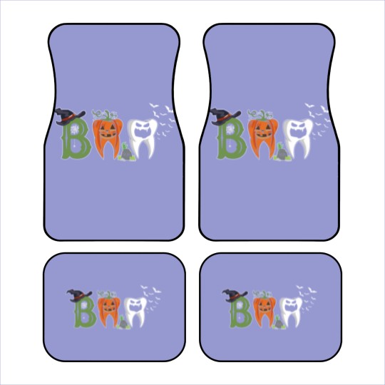 Discover Boo Dentist Pumpkin Costume Dental Assistant Halloween Car Mats