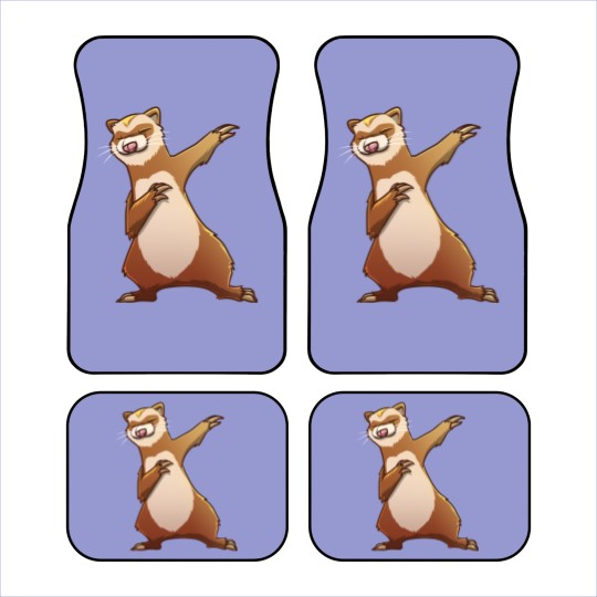 Discover Ferret Gift For Kids Men Women Dabbing Dance Hip-hop Car Mats