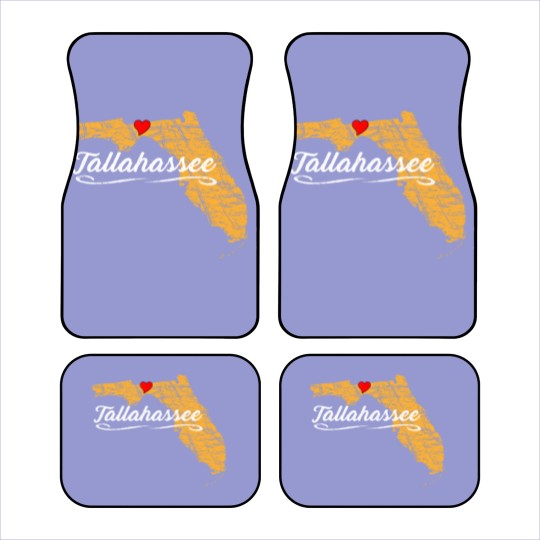 Discover City of Tallahassee Florida | Vacation Souvenir - Graphic Car Mats