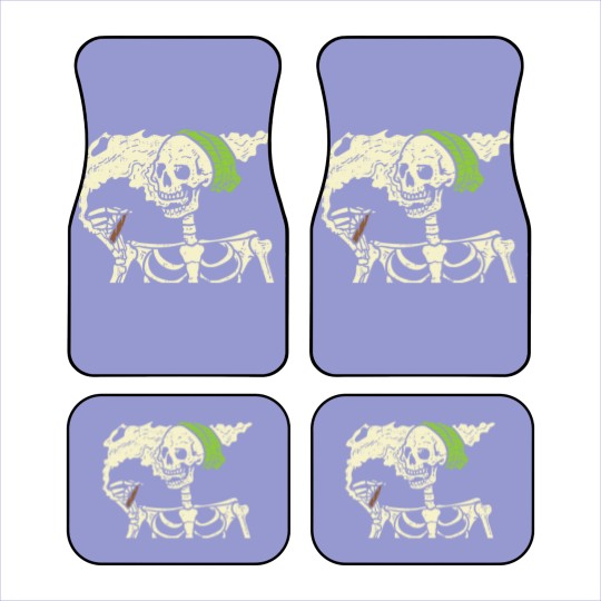 Discover Weed Halloween Skeleton Car Mats