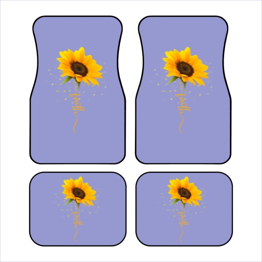 Discover Sunflower Car Mats Faith Beautiful yellow sunflower sunflower blooms funny